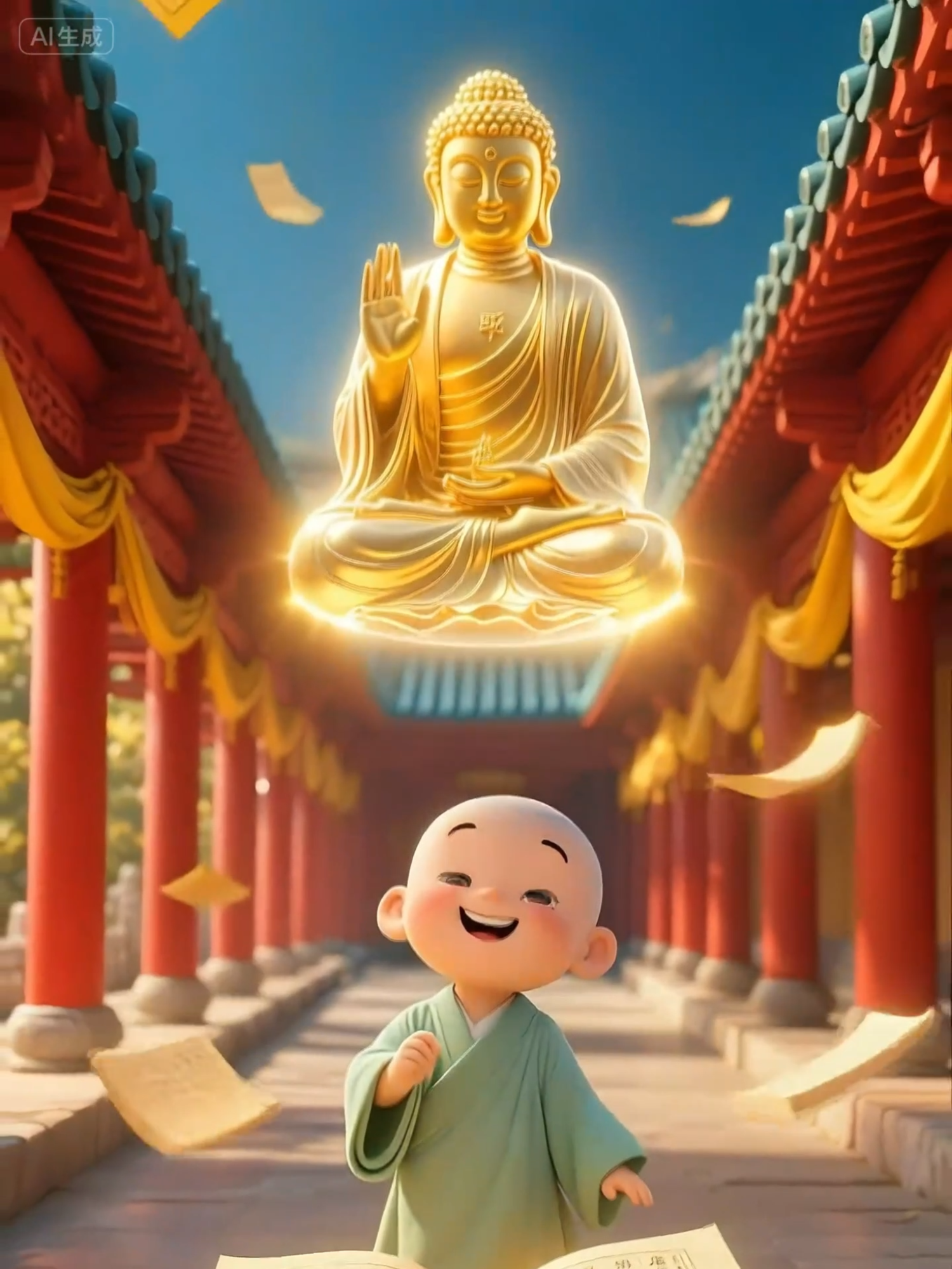 เณรน้อยหมิงซินสวดพระสูตรด้วยใจศรัทธา แสงทองและพระพุทธเจ้าปรากฏคุ้มครอง  ส่งต่อคำอวยพรของคุณผ่าน Zenwish ได้เลย!  #zenwish #พุทธศาสนา #พระอมิตาภะพุทธะ #พลังบวก #คําอวยพร #เณรหมิงซิน #阿彌陀佛 #正能量 #佛教 #祝福 #明心小和尚 #小和尚