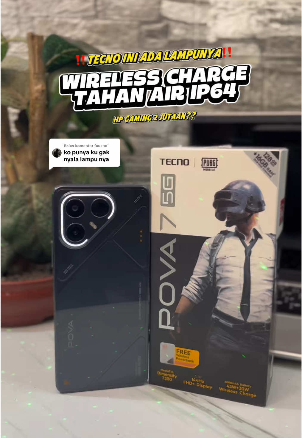 Membalas @fauznn` hp gaming dengan spesifikasi sebagus ini cuma 2 jutaan dan free powerbank wireless🔥@TECNO Indonesia Store #nextlevelstylish #tecnopova75g #tecnopova7 #tecnoindonesia 