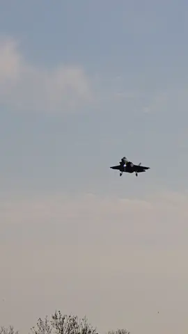 F-35 landing after a training during rammstein flag. #f35 #fighter #fighterjet #aviation #airforce #avgeek #planespotting #Leeuwarden #airbase #netherlands 
