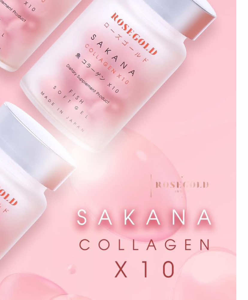#คอลลาเจน Sakana Collagen X10 #RosegoldThailand 