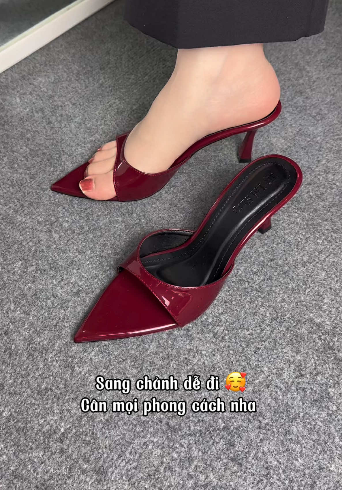 Sang chảnh mũi nhọn dễ đi tiện lắm á #reviewlamdep #giaycaogot #giaydep 