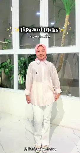 Udah ga zaman styling kemeja gitu-gitu aja🤭 Tips ini bikin style kemeja mu makin stand out lagi💃🏻 Order now🛒  IG : @clarissajombang  Tiktok : @clarissajombang  Wa : 081216326853  📍 Clarissa Store Jombang, Jl. KH. Hasyim Asy’Ari No 58, Jombatan Kecamatan Jombang, Jawa Timur 61419 ⏰ 08.30 AM - 21.00 PM   #OOTD #fashion #clarissastyle #viral #clarissajombang #OutfitKekinian #inspofashion #jombanghitz #fyppage #clarissaoutfit #foryoupage #jombang24jam #ootdhijabstyle  #fakesituation⚠️ #clarizen #foryou #eksplore #youroage #xyzbca #hijabers 