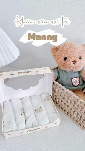 Khăn sữa dợi tre Manny cho bé #unboxing #mẹbimreview #khansuasotre#Manny#iloveyoutiktok♥️👈😊 #xuhuongtiktok 