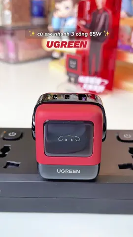 củ sạc nhanh Ugreen giao diện siu đáng iu 🐰✨🍒 #unbox #ugreen #sacnhanh65w #cusacnhanh #xh #ugreenfastcharging #review #fyp #xuhuong #viral #thaothichriviu 