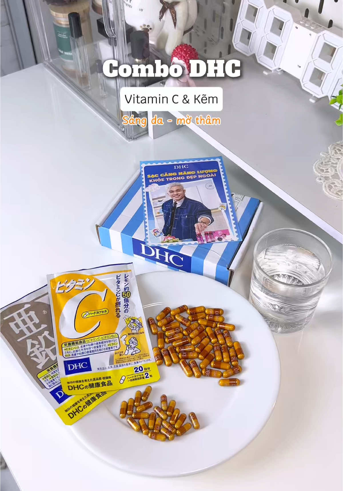 Bộ đôi hỗ trợ sáng da mờ thâm, khoẻ mạnh từ bên trong #unbox #review #chaniethichunboxne #dhc #dhcvietnam #chamsocsuckhoe #vitaminc #kemdhc 