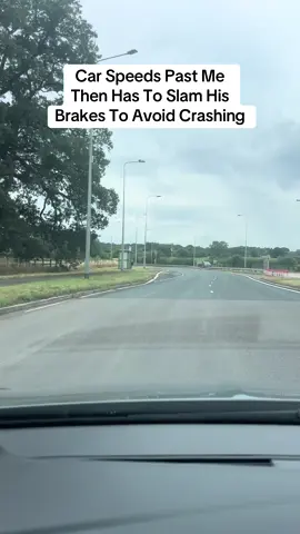 He Put A Lot Of Trust In His Brakes!!! #driving #carsoftiktok #dashcam 