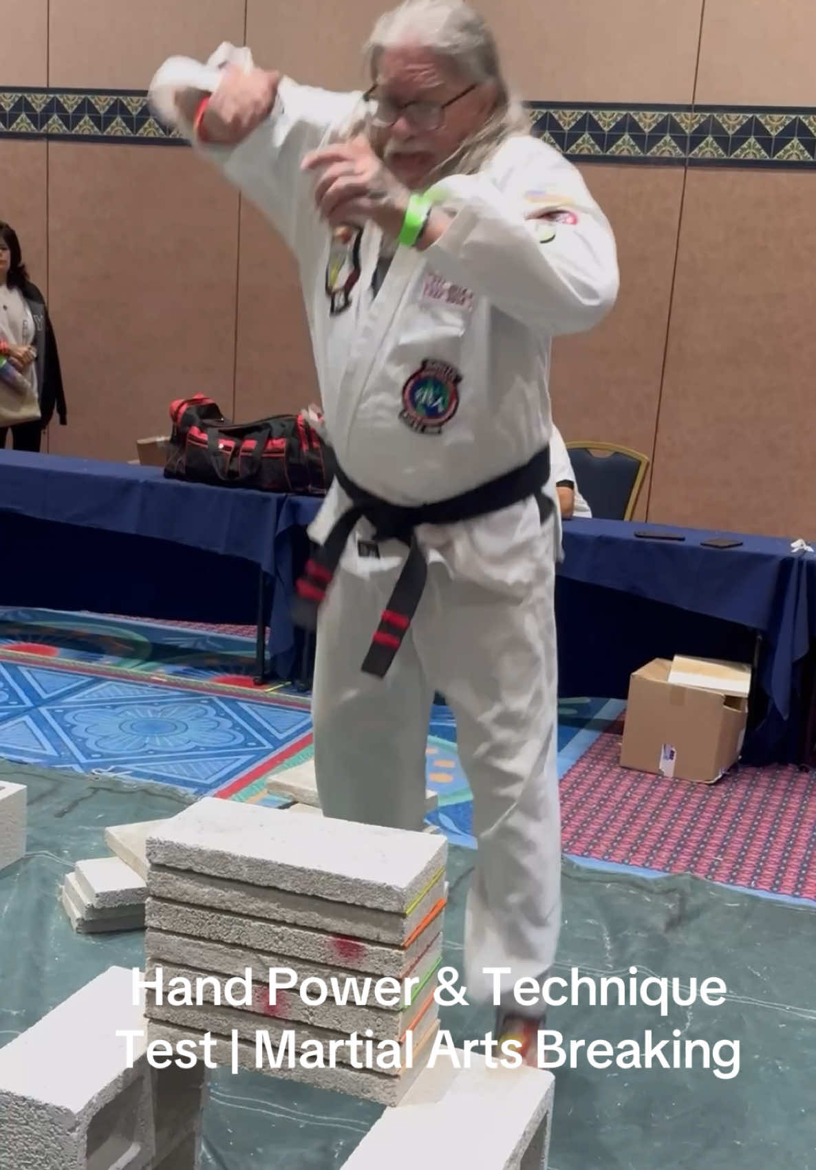 Hand Power & Technique Test | Martial Arts Concrete Breaking Competition #karate #martialarts #USOpen