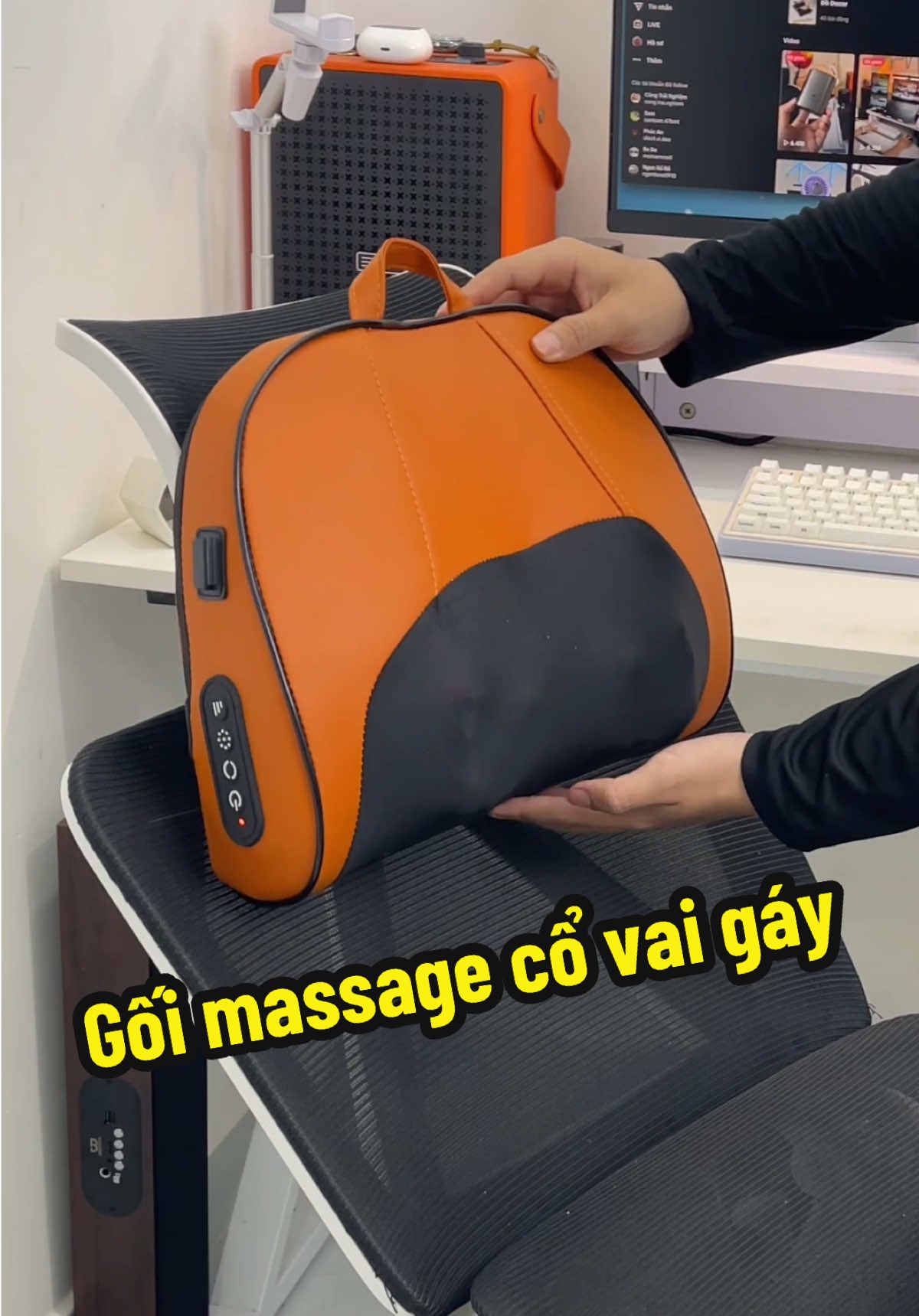 Gối massage cổ vai gáy #goimassage #massager #goimassagecovaigay #bomidi 