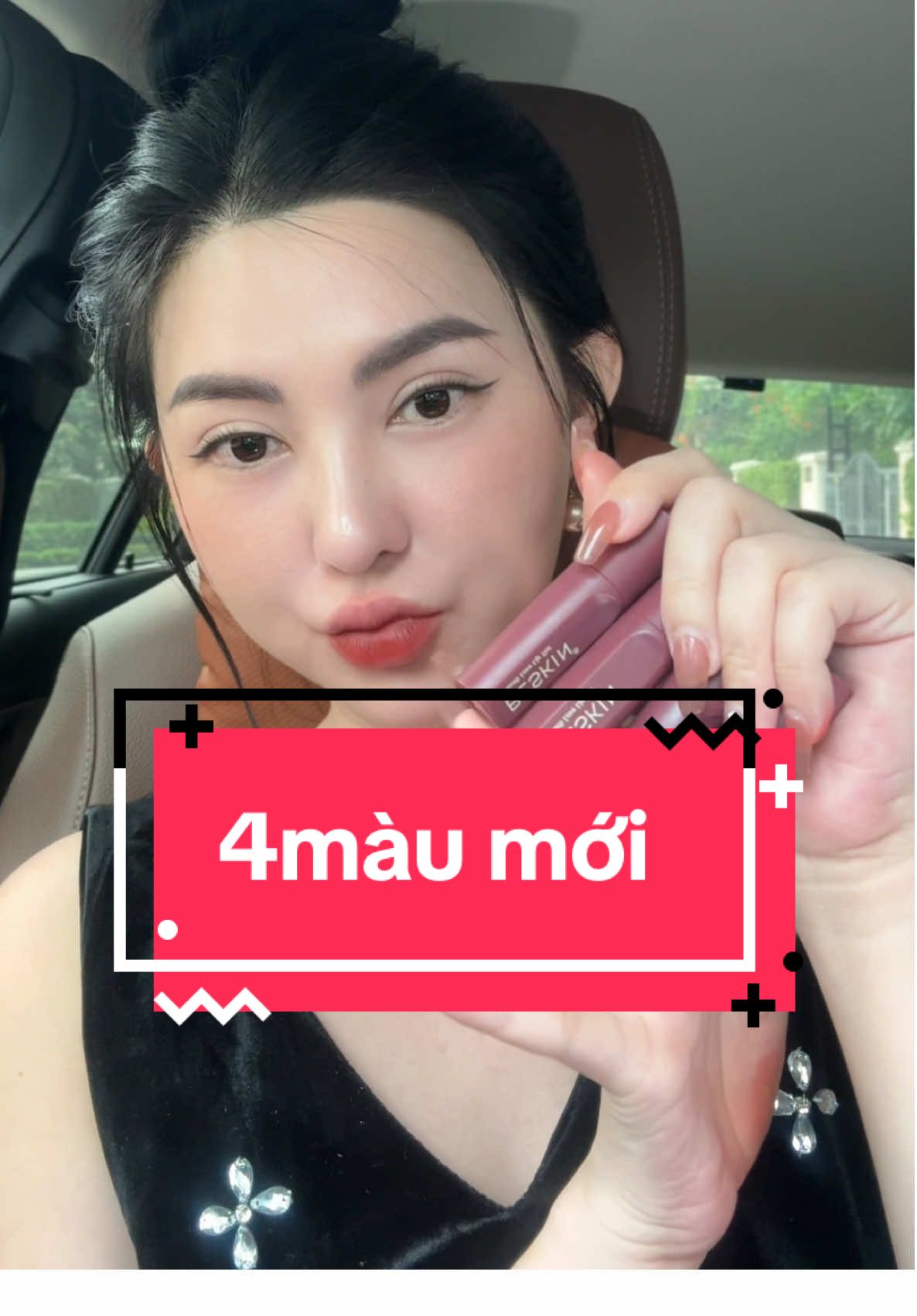 Trả lời @Linh Nguyễn test 4 màu son nhung mới #beskin #sonbeskin #sonbeskin #totuyettram #totuyettrambeskin 