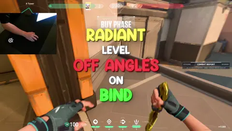 Best Radiant OFF ANGLES on Bind 🏜️ #Valorant #radiant #bind #streamer #fyp 