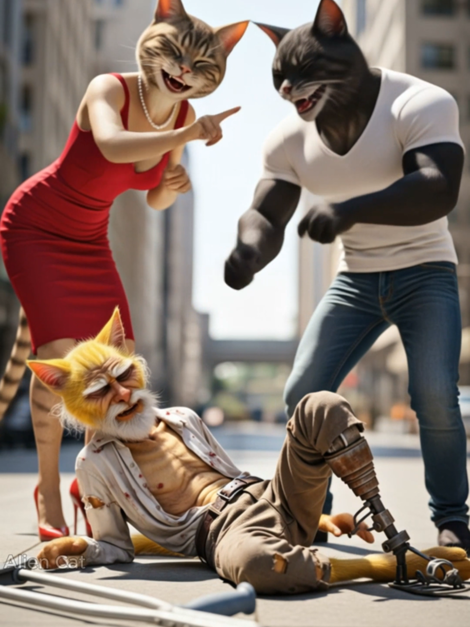 Never Underestimate People with Disabilities: Be Grateful for Your Able Body. #aicat #cat #catfamily #catsoftiktok #catstory #poorcat #videoviral #cat 