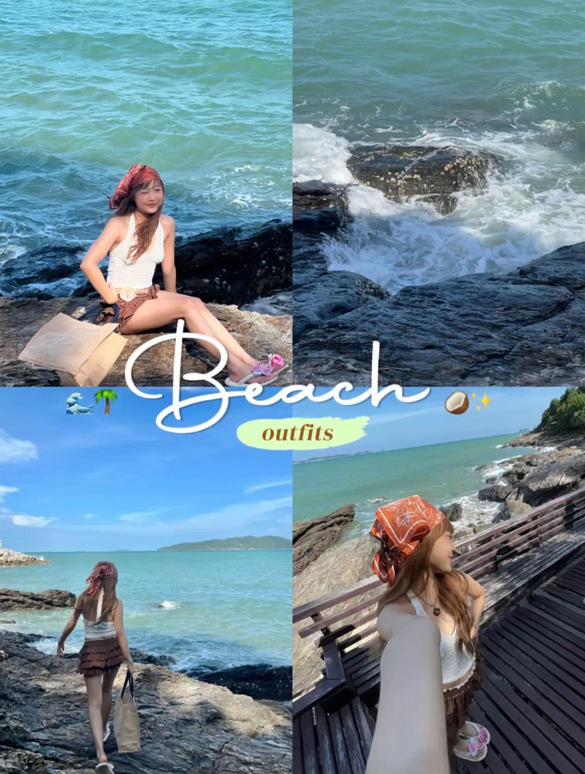 #beachoutfit #แต่งตัวไปทะเล #ชุดไปทะเล 