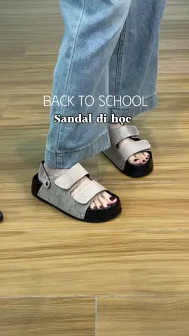 Sandal dép quai hậu đi học cho các bạn đâyyy #gaubata #goclamdep #sandalnu #sandal #depnu 