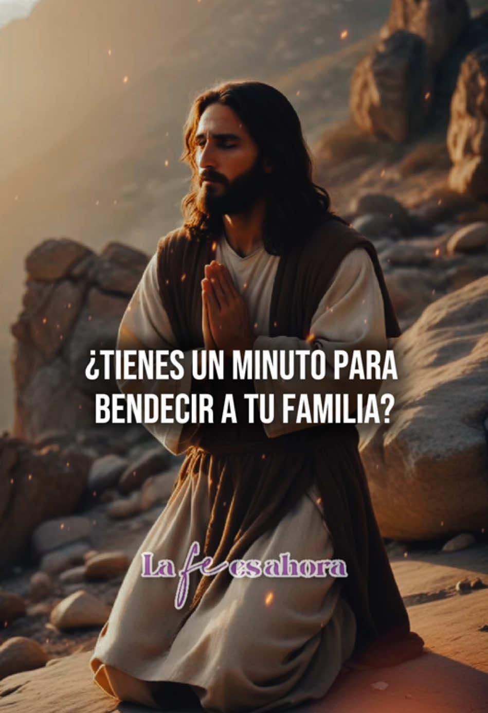 ¿Tienes un minuto para bendecir a tu familia? 🙏 #oración #familia #oracionespoderosas #lafeesahora #diosesbueno #bendición #jesús 