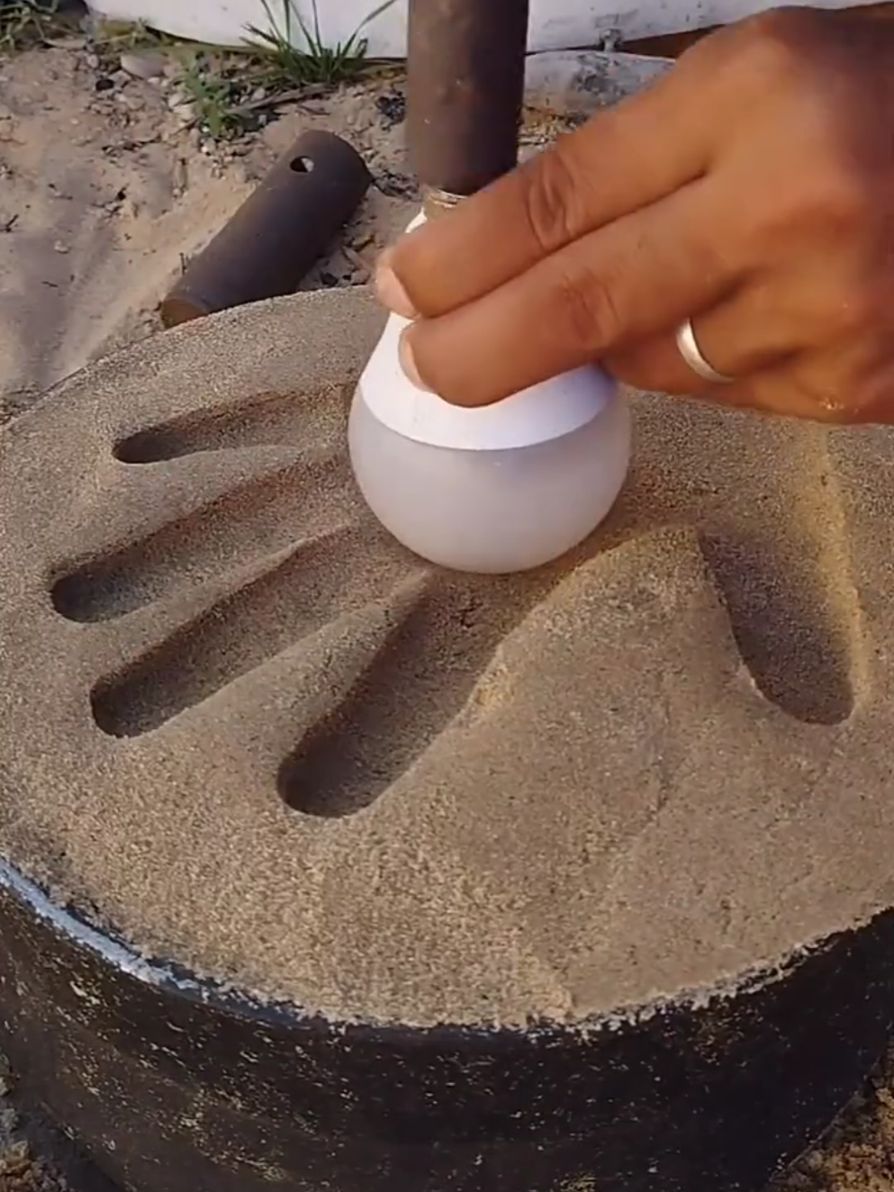 Satisfying and Relaxing Metal Sand ASMR #tiktok #trending #satisfying #video 