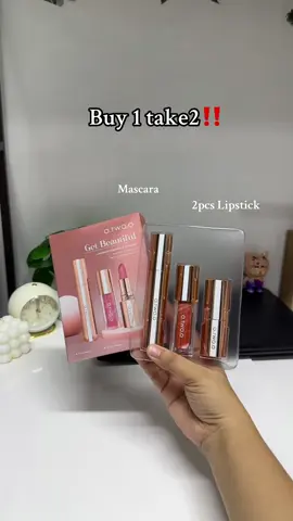 Grabe pasabog ni otwo.o 3pcs na yan oh #lipstick #mascara #otwoo #otwoophbeauty #fyp #viral 