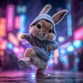 Cute bunny dancing in style! 🐰 ✨ Check out those moves. Stay happy all!  🐾 Heart and follow for more cutie animations daily! Frequent smiles and fluffy vibes. ✨  #Love #babyanimals #cutelovemedia #bunny #rabbit #dance #cute #animals #babyanimal #happy #animaldance #pharrellwilliams #fyp #fypシ 