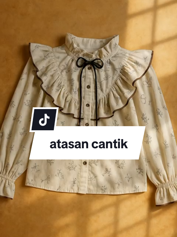 kr1emeja wanita premium- Chinese style - original by chicmore - crew neck - ruffle strappy cute- casual baju wanita lengan panjang kekinian #koreanstyle #fypシ #dailyoutfits #fyp #ootdfashion #chicmore #atasanwanita 