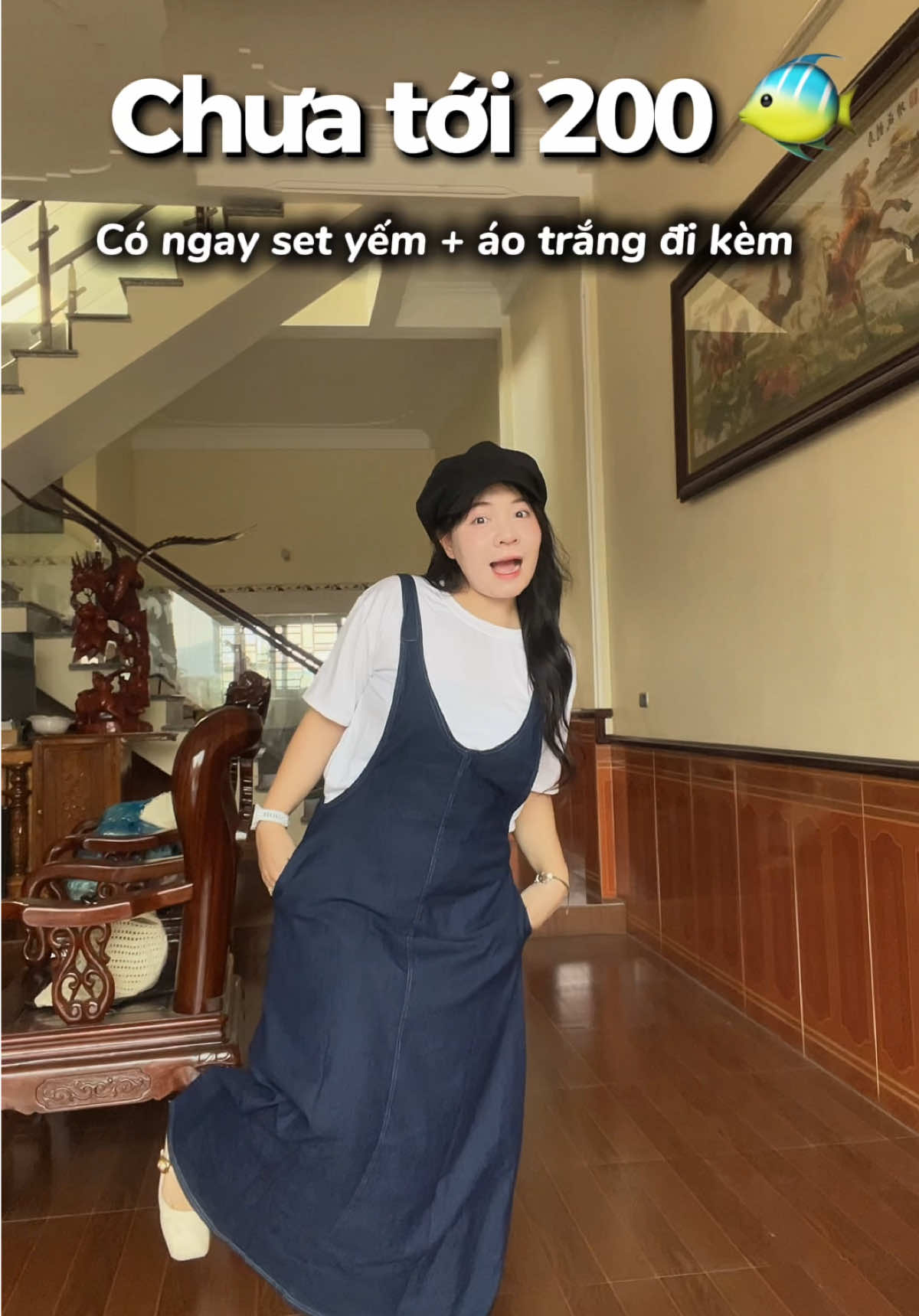 Màu xanh đậm nì nó tôn da gì đâu ý #setyemjean #yemjeans 