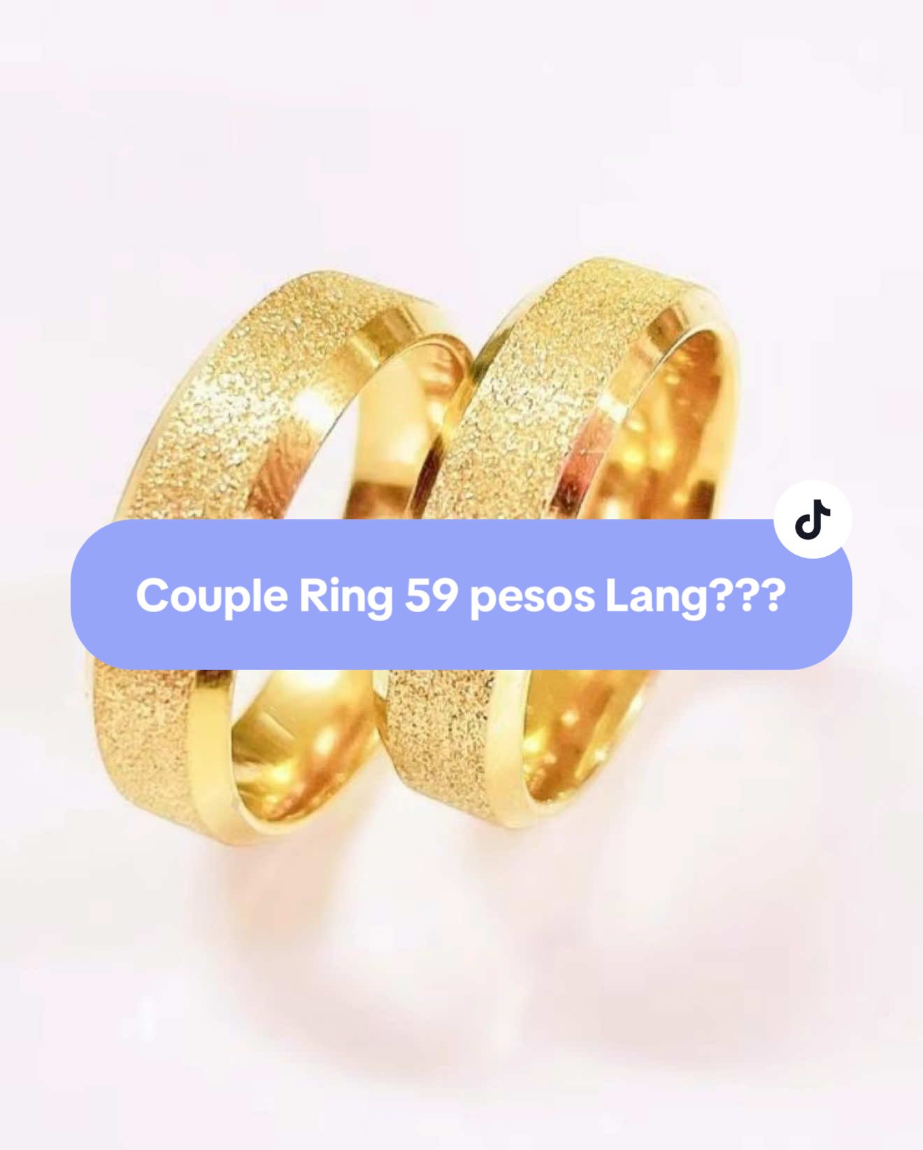 59 pesos lang to swear. magbasa kayo ng Reviews non tarnish hypoallergenic. not easy to fade couple ring #couplerings #ring #nontarnishjewelry 