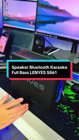 Replying to @ucoktiktokaekmarian0 Speaker Bluetooth Karaoke Full Bass LENYES S861 harga promo #speakerbluetoothkaraoke #speakerbluetoothfullbass #speakerfullbass #speakerkaraokeportable #lenyess861 