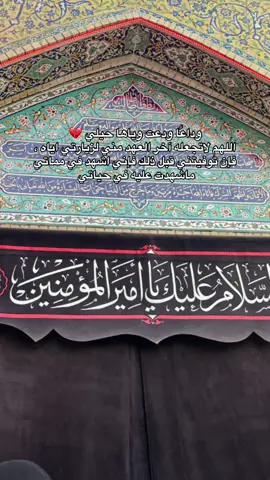اللهم لاتجعله آخر العهد مني لزيارة اميري عليه السلام ، اللهم احيني على ما احييت عليه علي ابن ابي طالب وامتني على مامات عليه علي ابن ابي طالب عليه السلام 💔#اللهم_صل_على_محمد_وآل_محمد #ياعلي #النجف #شيعة_الامام_علي_عليه_السلام #اميري_علي_ونعمه_الامير 