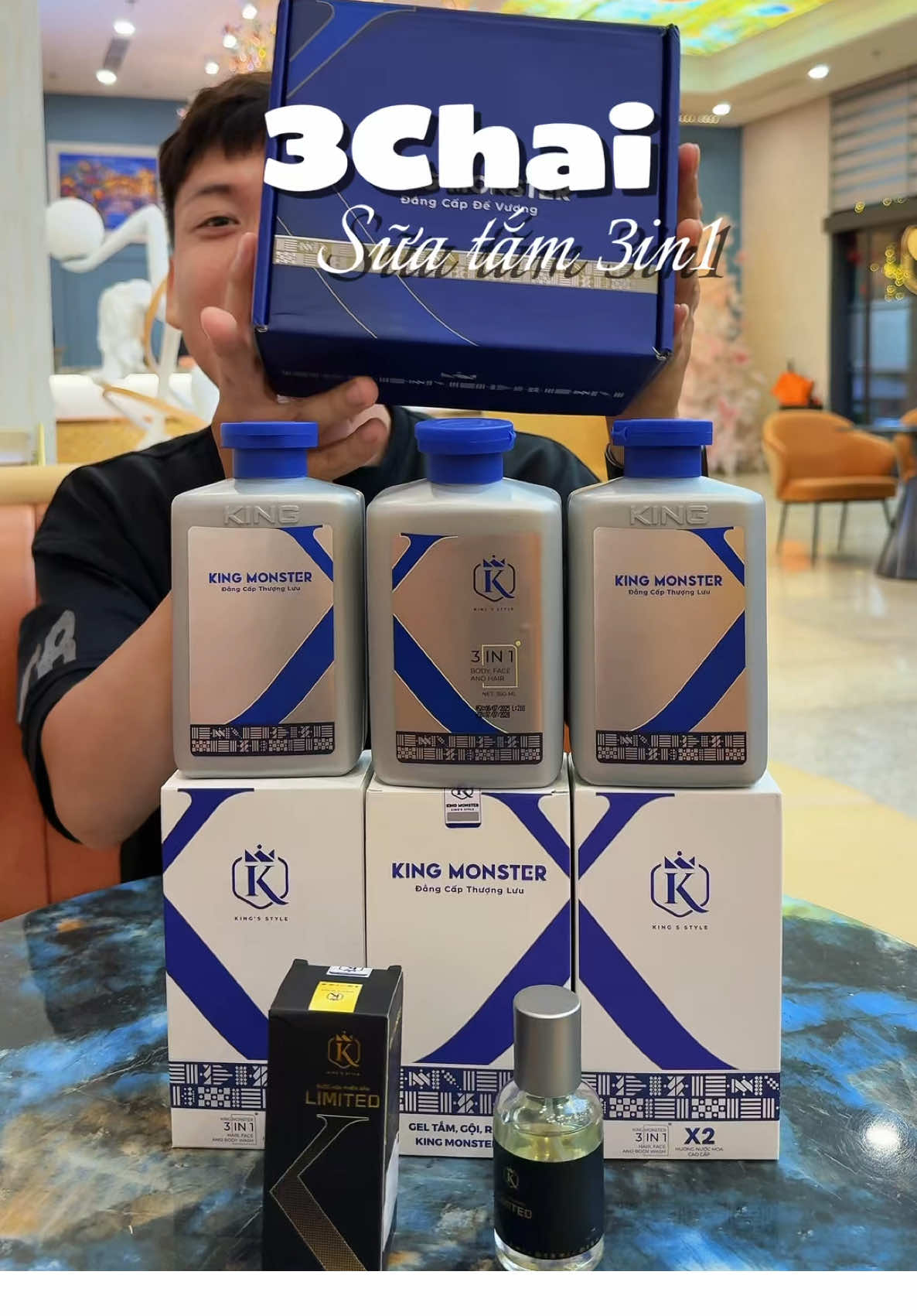 Combo 3 chai King monster (tặng chai mước hoa 30ml) #haohomhinh 