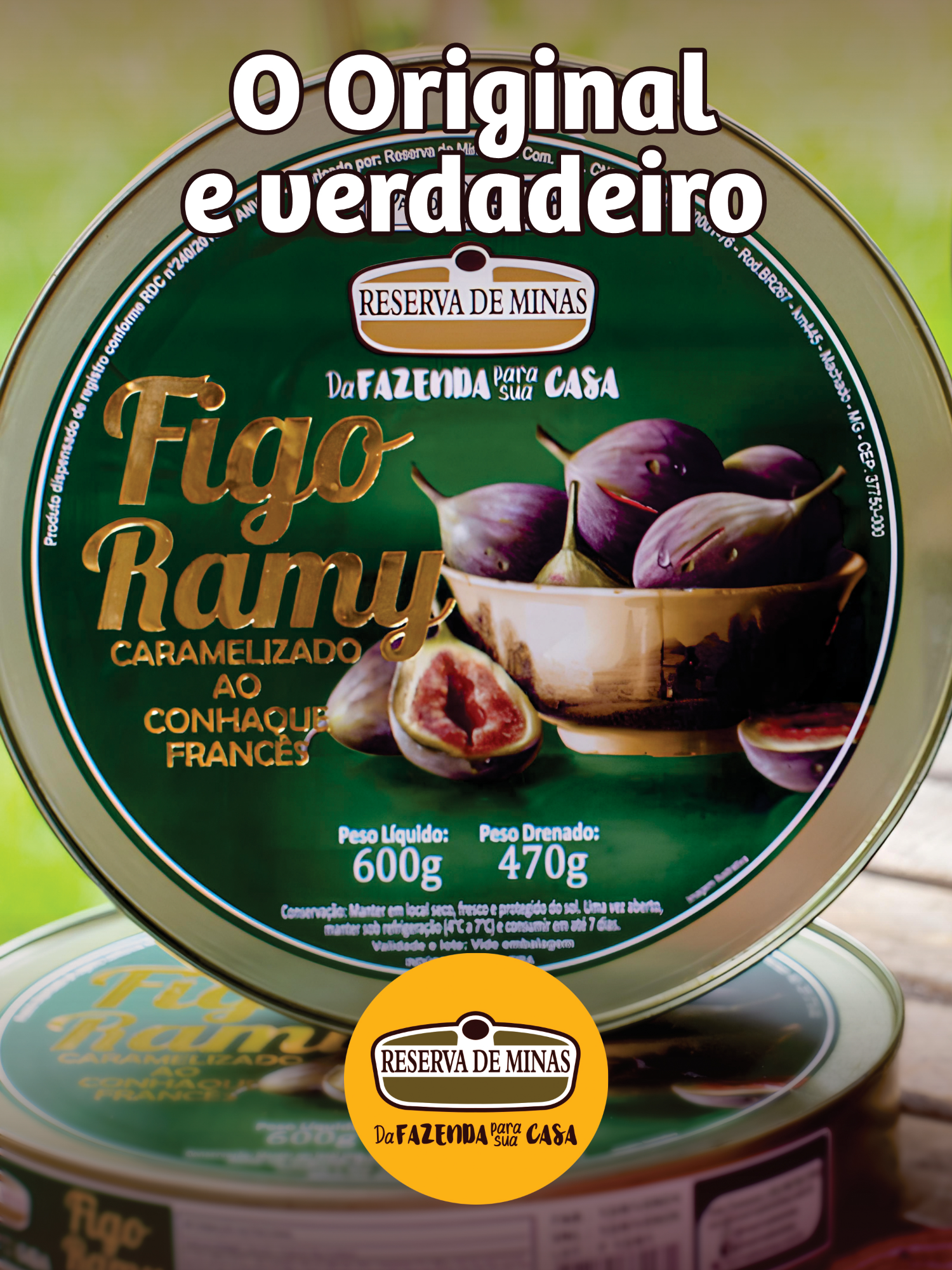 O Figo Ramy é mais que um doce: é uma verdadeira obra-prima da Reserva de Minas. Tem alma, sabor e história. Caramelizado ao conhaque francês, produzido com excelência e autenticidade, ele é único — do sabor à apresentação. Não aceite imitações. Peça sempre o original. Da fazenda para sua casa www.reservademinas.com.br #figoramy #figo #reservademinas #recuseimitaçoes #peçaooriginal #produtooriginal