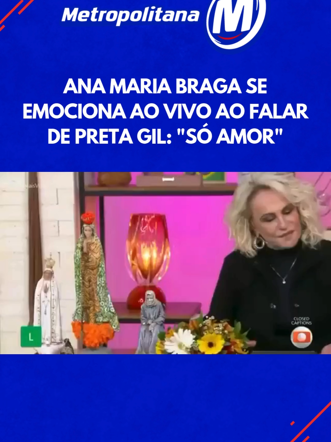🥺 Ana Maria Braga começou o 