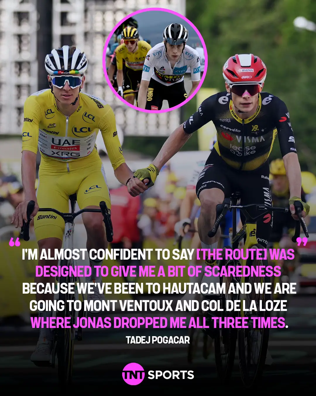 Tadej Pogacar is definitely 𝐧𝐨𝐭 looking for revenge in the final week of the Tour de France 👀⛰️ #TourDeFrance #cycling #pogacar 