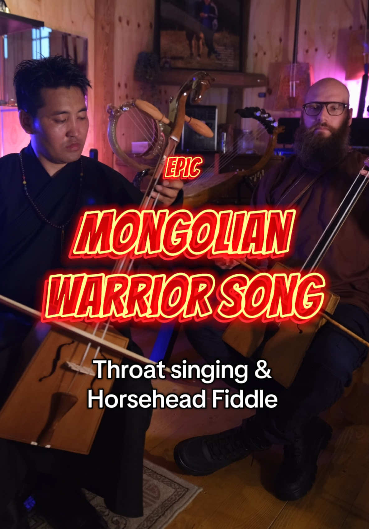 Singing the Mongolian warrior song “Moriton Mongol” with my friend Nemekhee. First time we played this song together. We did only one take and it kind of worked! Enjoy! Composed by Enkhbayar Budeekhuu & Tserenbat Tserenbaljir #throatsinging #mongol #fyp #mongolian