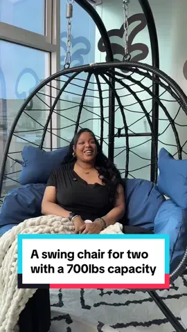 I’m telling you the QUALITY is SO GOOD for the price!! #swingchair #eggchair #patiofurniture #patiochair #balconygarden #balcony #eggswingchair #outdoorfun 