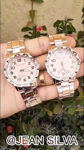 Relógio Feminino dourado banhado a ouro 18k a prova d'água  Pallyjane Quartzo #Shop #maisviews #viral 