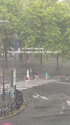 In French when someone says “Mon œil”, literally “my eye”, it’s a sarcastic way of saying “yeah, right”. It’s like rolling your eyes and calling out some thing that sounds fake or exaggerated. #paris #Summer #hotsummernights 