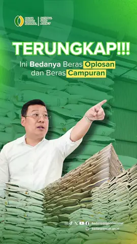 Beras Campuran VS Beras Oplosan! Lagi ramai soal isu beras oplosan yang tengah beredar saat ini. Yuk kita dengarkan pernyataan  Kepala Badan Pangan Nasional Arief Prasetyo Adi terkait perbedaan antara beras campuran dan beras oplosan. Jadi, jangan langsung panik ya. Pemerintah terus melakukan pengawasan agar beras yang beredar di pasaran tetap aman dan tertib tata niaga.