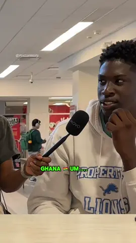 I’m just here tryna educate my people but I guess Jamaica is in Africa #fyp #streetinterview #giveme3countruesinafrica #africa #goviral 