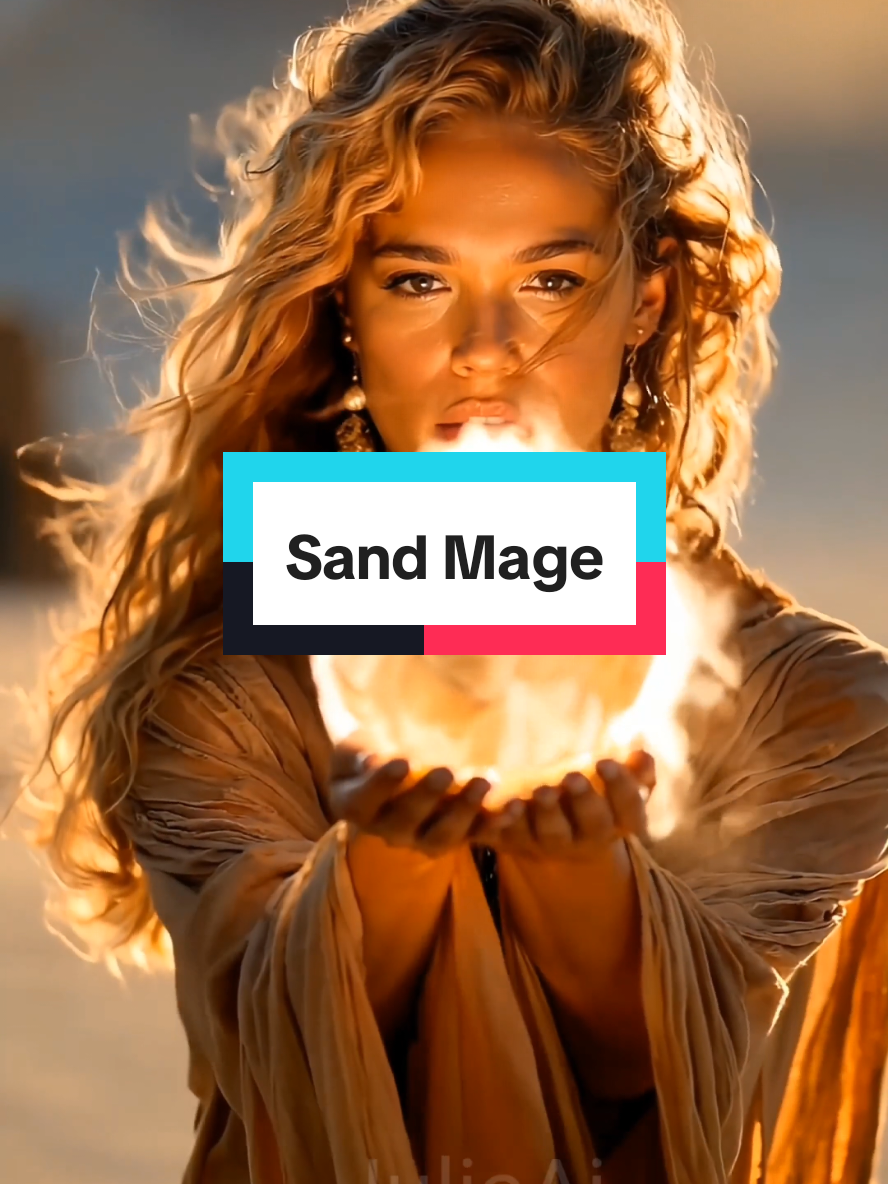 ✨ The Sand Mage awakens… A single grain holds a universe of power. #MagicAwakens #SandMage #EpicFantasy #CinematicMagic #ElementalPower #AIart #FantasyVibes #ai #sandmage 