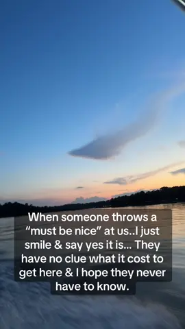 “Must be nice” … Yes. Yes. it is… but dang it was hard to get here & it hurt like hell along the way.  #fyp  #FaithFirst #trending #motivation 