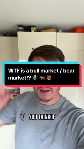 WTF is a bull market / bear market!? 🤷‍♂️ Also, who do you think would win in a fight - a bull or a bear? 🐂 🐻 🤣 #investingforbeginners #investing #howtoinvest #PersonalFinance #stockmarket 