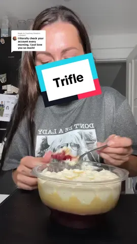 Replying to @Courtney Goode thank you ❤️ #trifle #eat #Eating #EatWithMe #Food #FoodLover #FoodTok #sweettreats 
