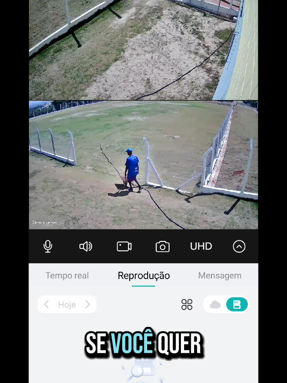 Câmera wi-fi de lente dupla 360 , segurança, praticidade, economia. clica no ícone laranja e confira!!! #casainteligente #camerawifi #camera360 #icsee #monitoramento 