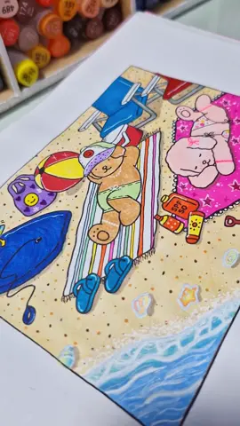 Resultado de uma live, colorindo bobbie goods!🏖✨️ #bobbiegoodscoloringbook #bobbiegoods #bobbie #colorindo #live 