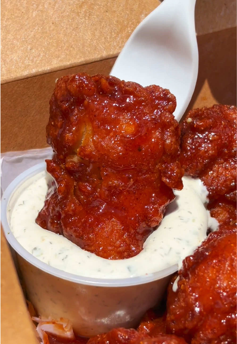 $1 Boneless Wings?! 🤑  Our KB Sweet Heat Boneless Wings get the same love as our bone-in.  Brined for 24 hours. Tossed in signature seasoning.  Sauced from scratch.  Maximum flavor. Minimum spend. 🔥🍗  $1 available in-store and for pickup on UberEats. Excludes delivery  📍 Find us here: 1️⃣ Orlando: 4777 S Orange Ave 🕚 Wed-Sun | 12pm - 9:30 PM 2️⃣ Winter Park: 7484 University Blvd 🕚 Wed-Sun | 11:30 AM - 10 PM • • • #wings #friedchicken #ranch #FoodLover #FoodTok   P