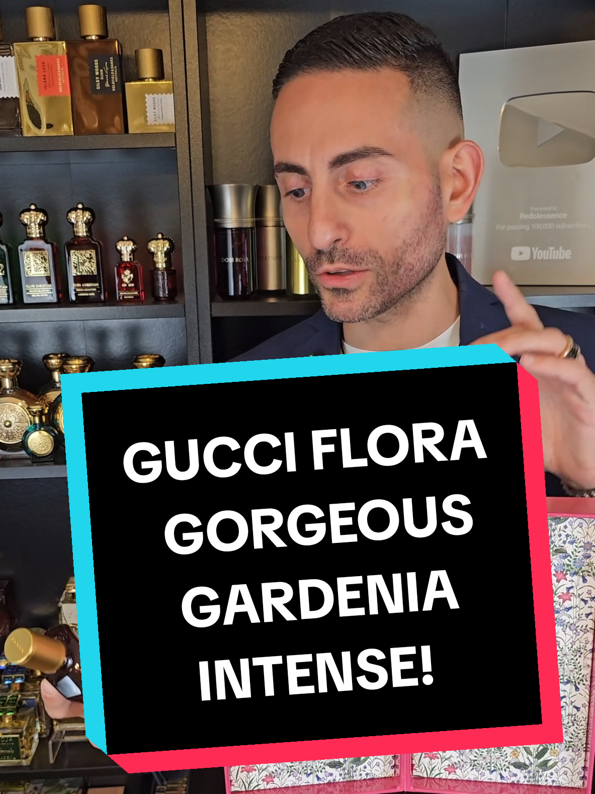 Gucci Flora Gorgeous Gardenia Intense perfume review! #fragrance #perfume #perfumetiktok #fragrancetiktok #redolessence 