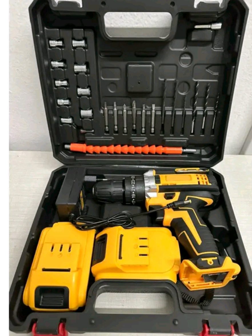 Parafusadeira Furadeira 48V 2 Baterias Com Maleta e acessórios #creatorsearchinsights #kitfuradeira #ParafusadeiraComBateria #Furadeira48V #ferramentas #tiktokshop #tiktokshopbrasil 