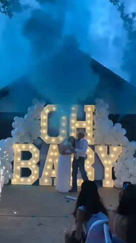 ITS A BOY 🤝🏻🙌🏽 #dallas #fyp #fypシ #genderreveal #genderrevealideas #genderrevealparty #babyboy #teamboy #babyfever #marqueeletters 
