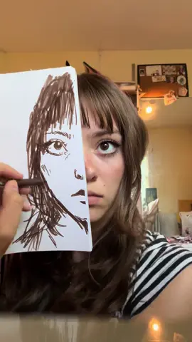 #art #drawing #artist #selfportrait #pen #fyp 