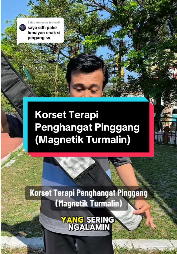 Membalas @bronskill Betul kakak, enak banget pakai korset ini. Korset Terapi Penghangat Pinggang (Magnetik Turmalin) #korsetterapi #korsetterapipinggang #korsetmagnetik #pinggangkaku #wibgajian #cuantanpabatas 
