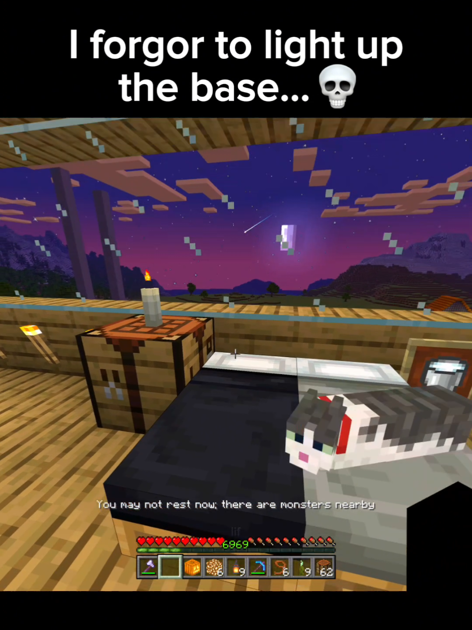 what was that.. 💀 #Minecraft #minecraftmemes #minecraftclips 