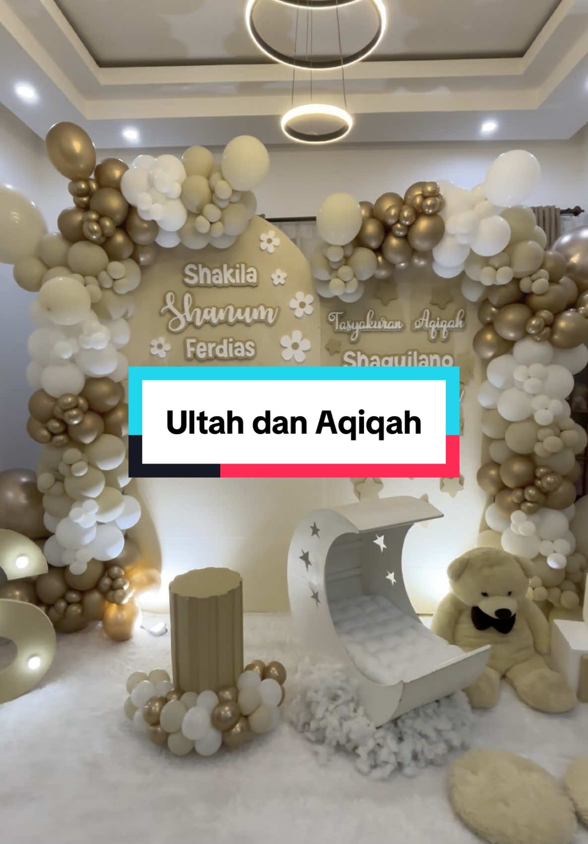 Cakep pwol earth tone gini #dekorasiaqiqah #dekordengandarma #darmapartyplanner 